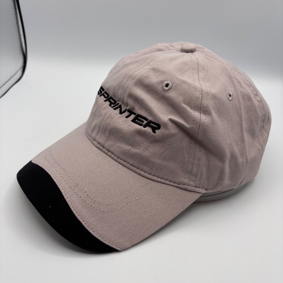 Sprinter Van Brand Embroidered Logo Beige Baseball Cap Hat Cap America - Picture 2 of 8